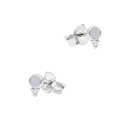 Round Shaped Silver Stud Earring STS-7051